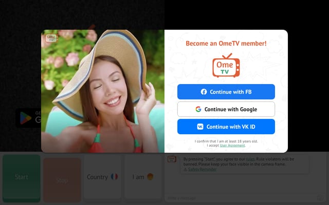 Screenshot of ome.tv