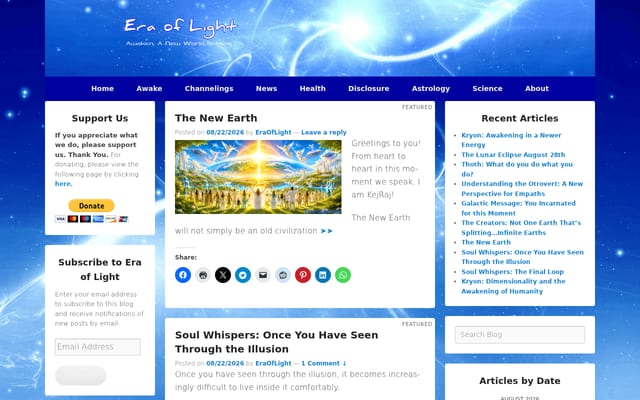 Screenshot of eraoflight.com