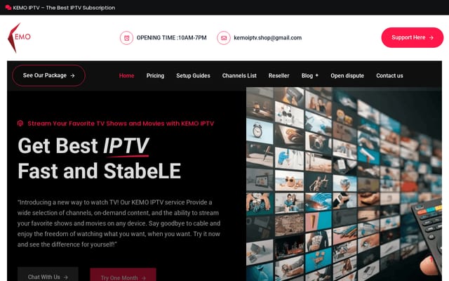 Screenshot of kemoiptv.shop