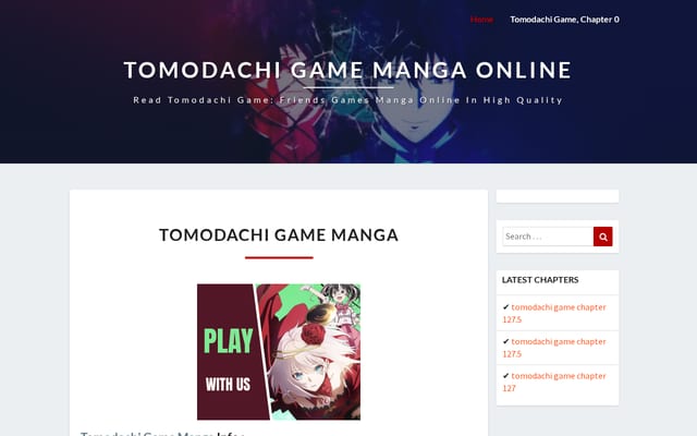 Screenshot of tomodachimanga.com
