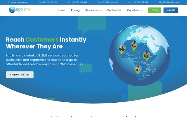 Screenshot of egosms.co