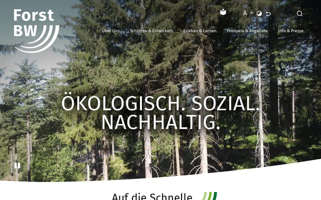 Screenshot of forstbw.de