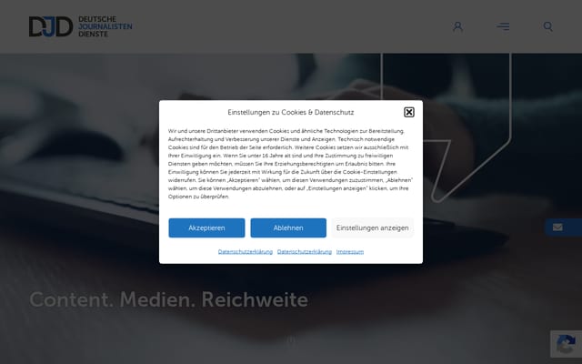 Screenshot of djd.de
