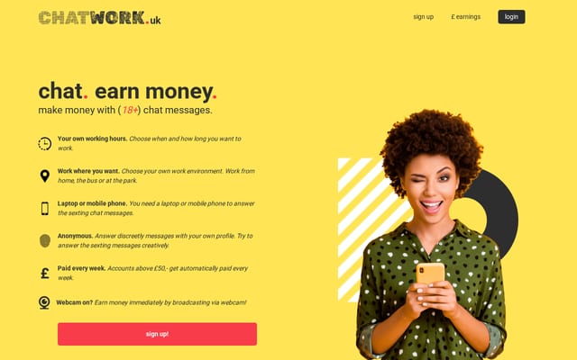 Screenshot of chatwork.uk