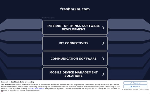 Screenshot of freshm2m.com