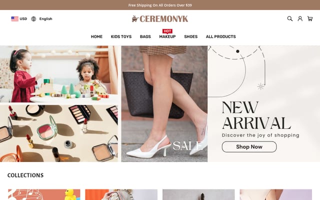Screenshot of ceremonyk.com