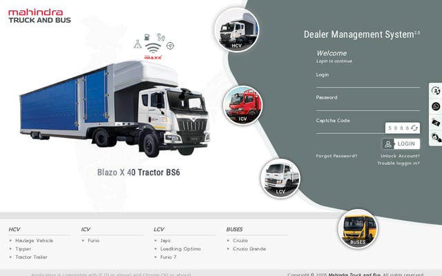 Screenshot of mahindradna.com