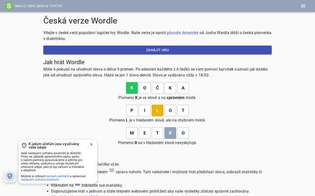 Screenshot of hadejslova.cz