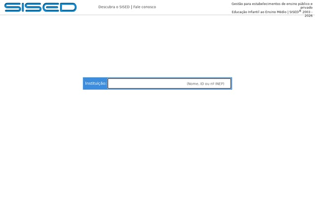 Screenshot of sised7.com.br