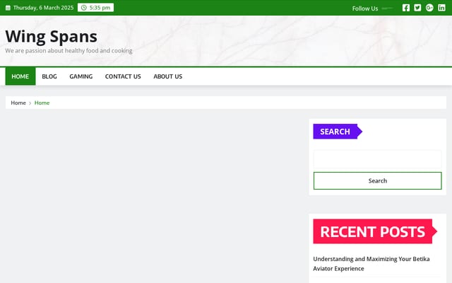 Screenshot of wingspans.co.ke