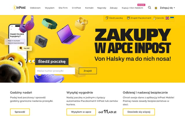 Screenshot of inpost.pl