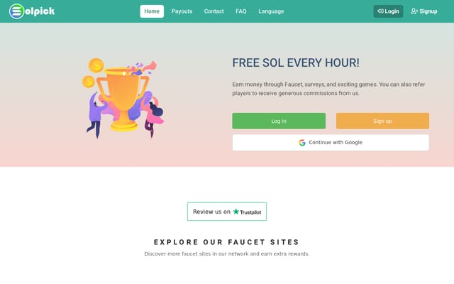 Screenshot of solpick.io