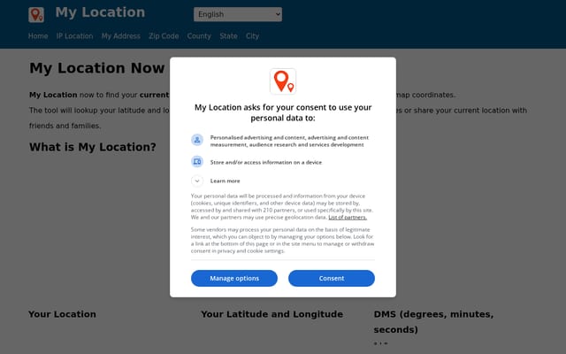 Screenshot of my-location.org
