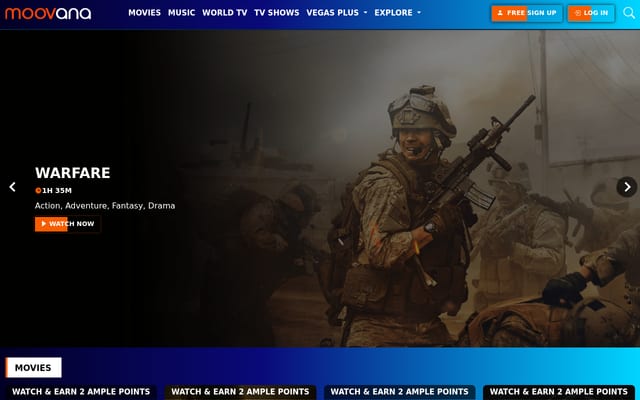 Screenshot of moovana.net