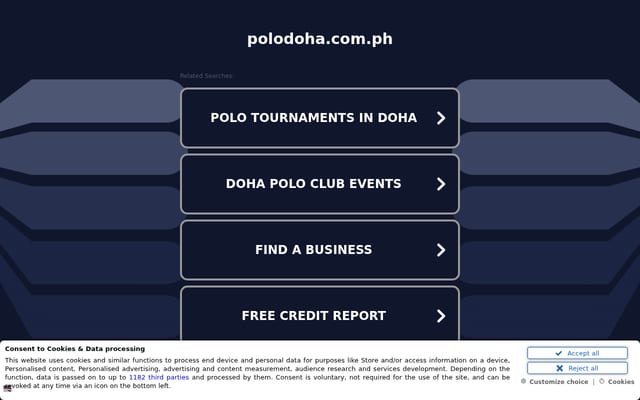 Screenshot of polodoha.com.ph