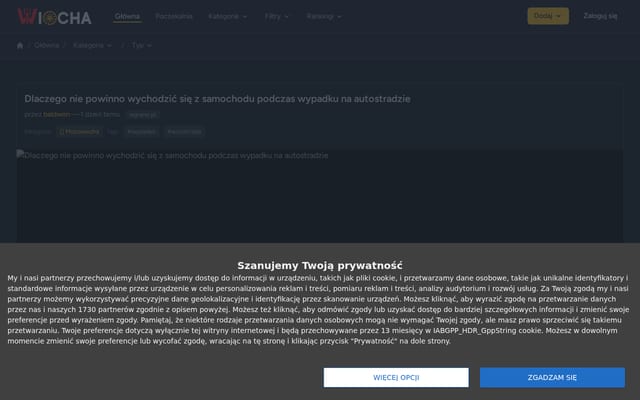 Screenshot of wiocha.pl