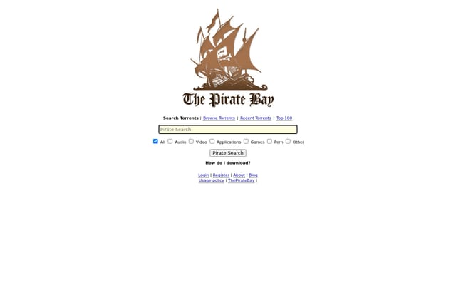 Screenshot of thepiratebay3.co