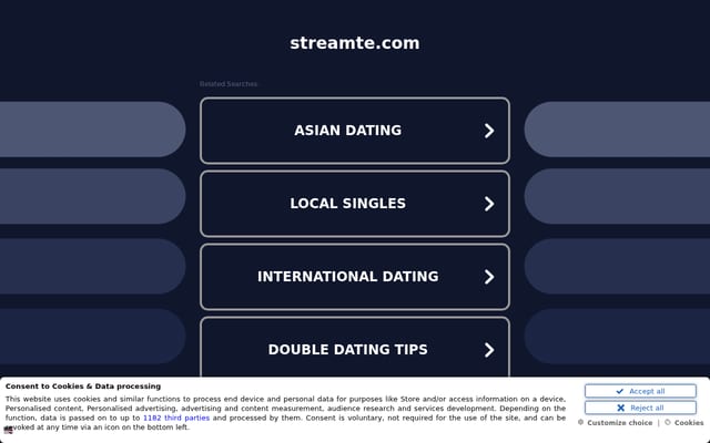 Screenshot of streamte.com