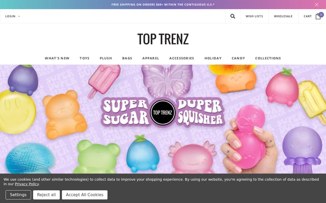Screenshot of toptrenz.com