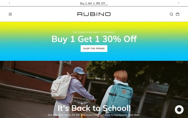 Screenshot of rubinoshoes.com