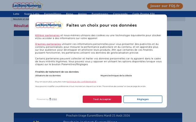 Screenshot of lesbonsnumeros.com