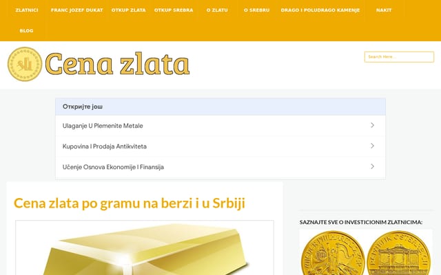 Screenshot of cenazlata.org