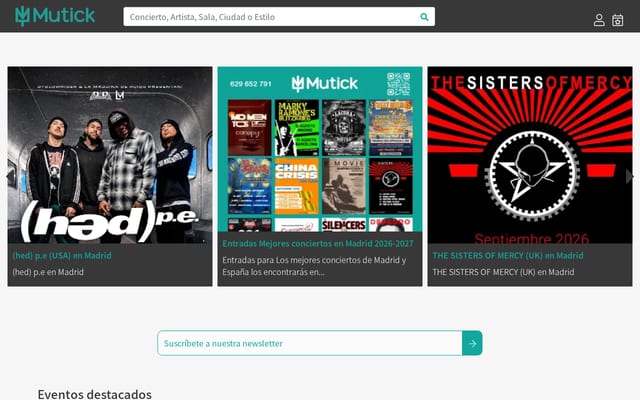 Screenshot of mutick.com
