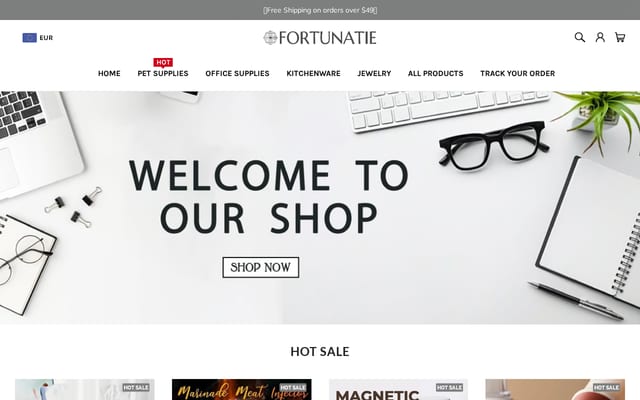 Screenshot of fortunatie.com
