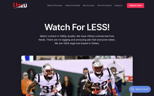 Screenshot of uzzu.tv