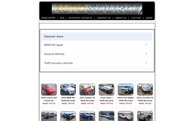 Screenshot of autosource.biz