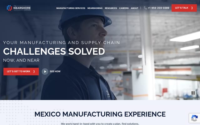 Screenshot of thenearshorecompany.com