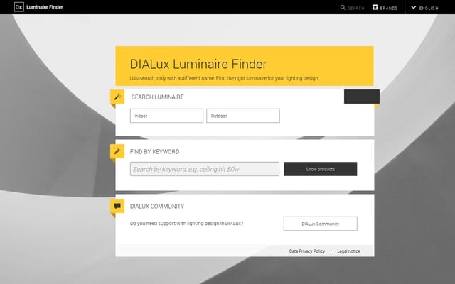 Screenshot of lumsearch.com