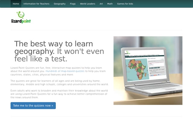 Screenshot of lizardpoint.com