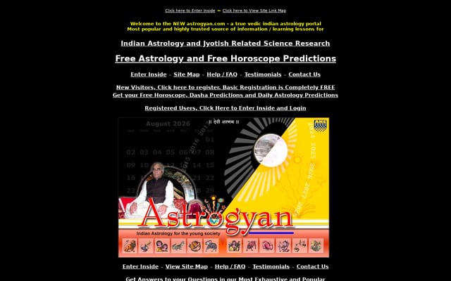 Screenshot of astrogyan.com