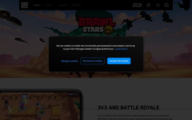 Screenshot of brawlstars.com