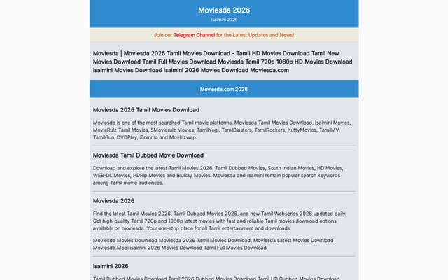 Screenshot of moviesda.net.in