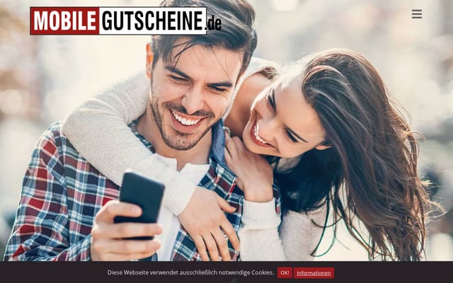 Screenshot of mobile-gutscheine.de