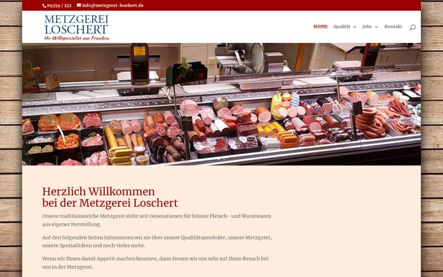 Screenshot of metzgerei-loschert.de