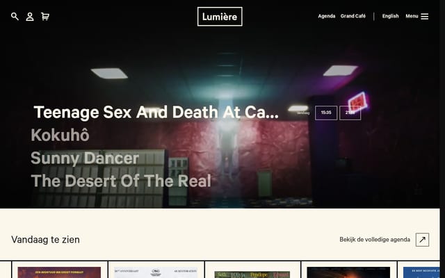 Screenshot of lumiere.nl