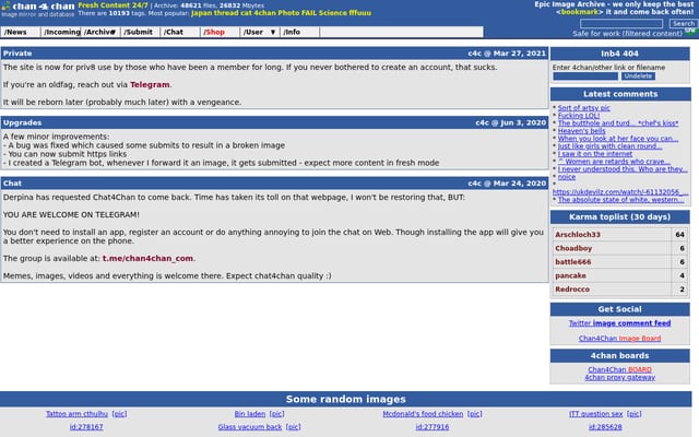 Screenshot of chan4chan.com