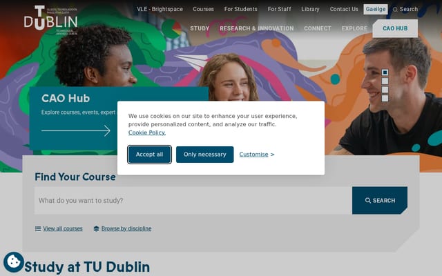 Screenshot of dit.ie