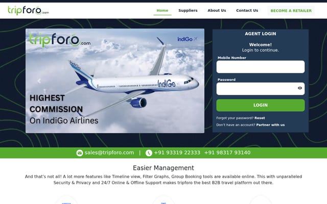 Screenshot of tripforo.com