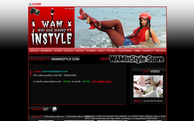 Screenshot of waminstyle.com