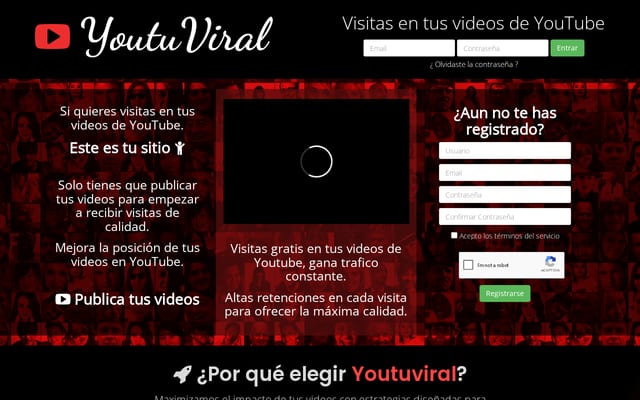 Screenshot of youtuviral.com
