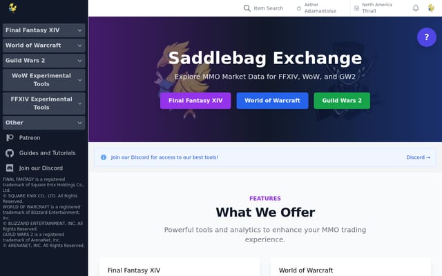 Screenshot of saddlebagexchange.com