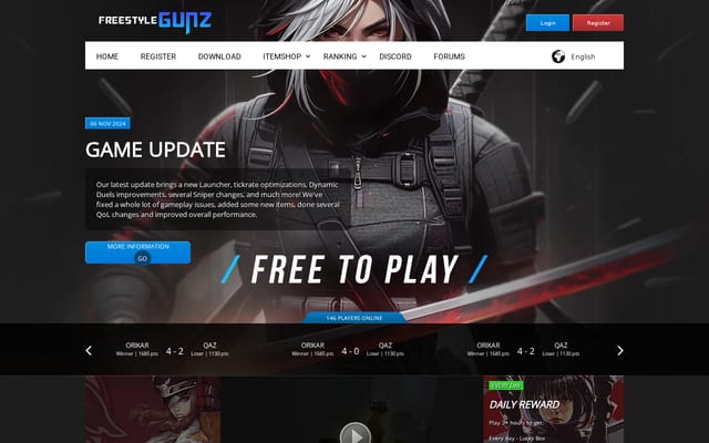 Screenshot of fgunz.net