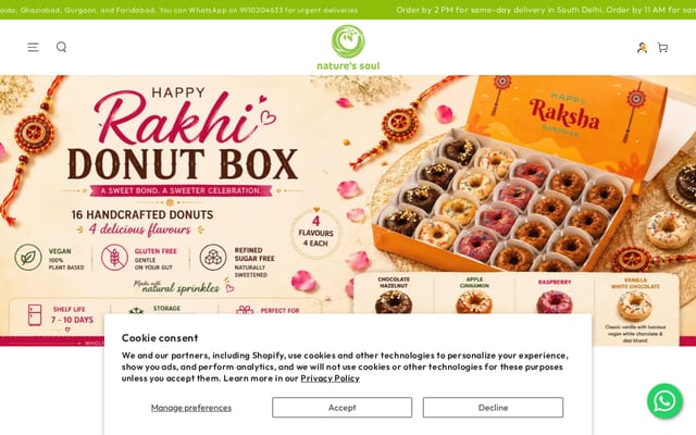 Screenshot of naturessoulshop.com