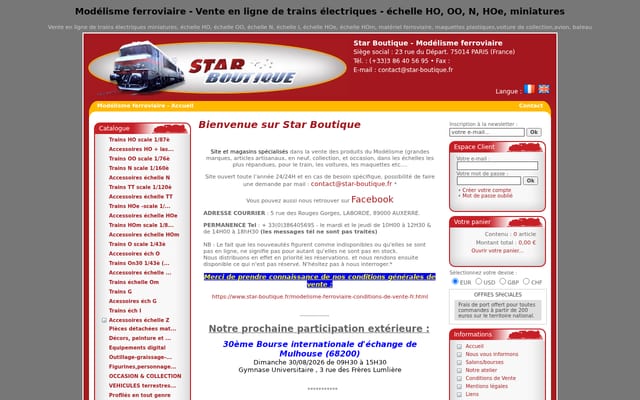 Screenshot of star-boutique.fr