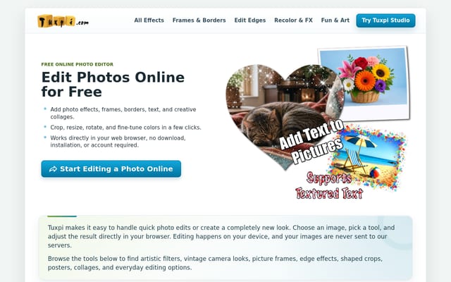 Screenshot of tuxpi.com