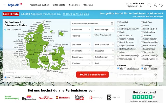 Screenshot of fejo.dk